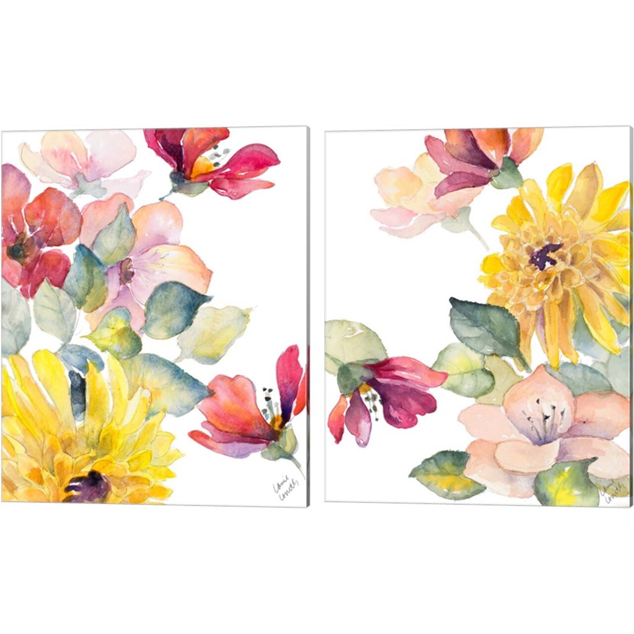 Under Grasse Sky by Lanie Loreth 12" x 15" Canvas Wall Art (Set of 2)